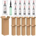 thumbnail image 1 of 10 Sets Wine Bottle Travel Protector Bags Include Wine Shipping Box and Reusable Pump, Corrugated Box Inflatable Bags Air Column Shipping Kit for Transportation, 1 of 7