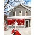 thumbnail image 5 of Garage Door Banner Cover 6 x 13 ft, Christmas Snowman Elk Red Christmas Balls Pine Leaves Red Christmas Garage Door Decorations Holiday Christmas Backdrop Decor for Winter New Year Xmas Party, 5 of 6