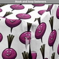 thumbnail image 4 of Nature Art Dog Crate Cover, Healthy Vegetable Theme Human Like Purple Beets Pattern in Cartoon Style, Easy to Use Pet Kennel Cover for Medium Large Dogs, 35" x 23" x 27", Multicolor, by Ambesonne, 4 of 6