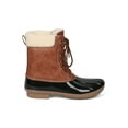 thumbnail image 2 of New Women Two Tone Faux Shearling Lined Lace Up Duck Boot - 17990 By Yoki, 2 of 6
