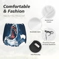 thumbnail image 6 of Lsque Shark Printed Women's Running Shorts with Liner Pockets,Elastic Quick Dry Workout Athletic Gym Yoga Shorts,Womens High Waist Shorts-, 6 of 9