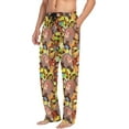 thumbnail image 5 of HPINK-T Maple Leaves Turkey Pajama Pants Mens Lounge Pants Lightweight Men Pajama Bottoms with Pockets Drawstring, 5 of 13
