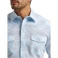 thumbnail image 3 of Wrangler® Men's and Big Men's Regular Fit Long Sleeve Western Shirt, Sizes S-5XL, 3 of 4