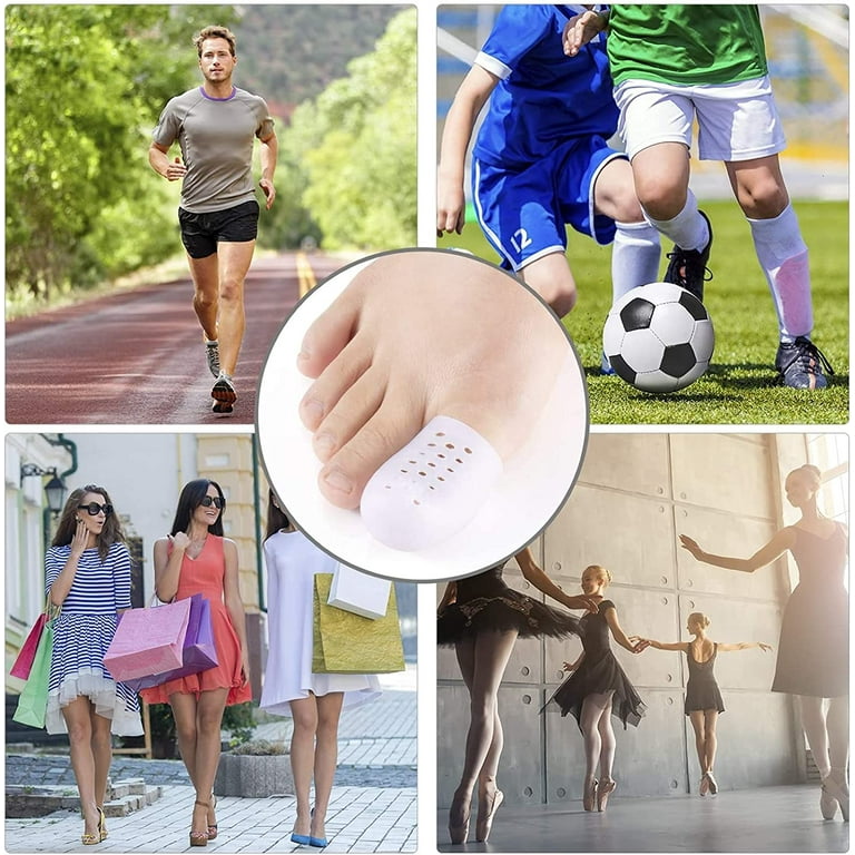 NOGIS Gel Big Toe Protectors, 10 Packs of Breathable Big Toe