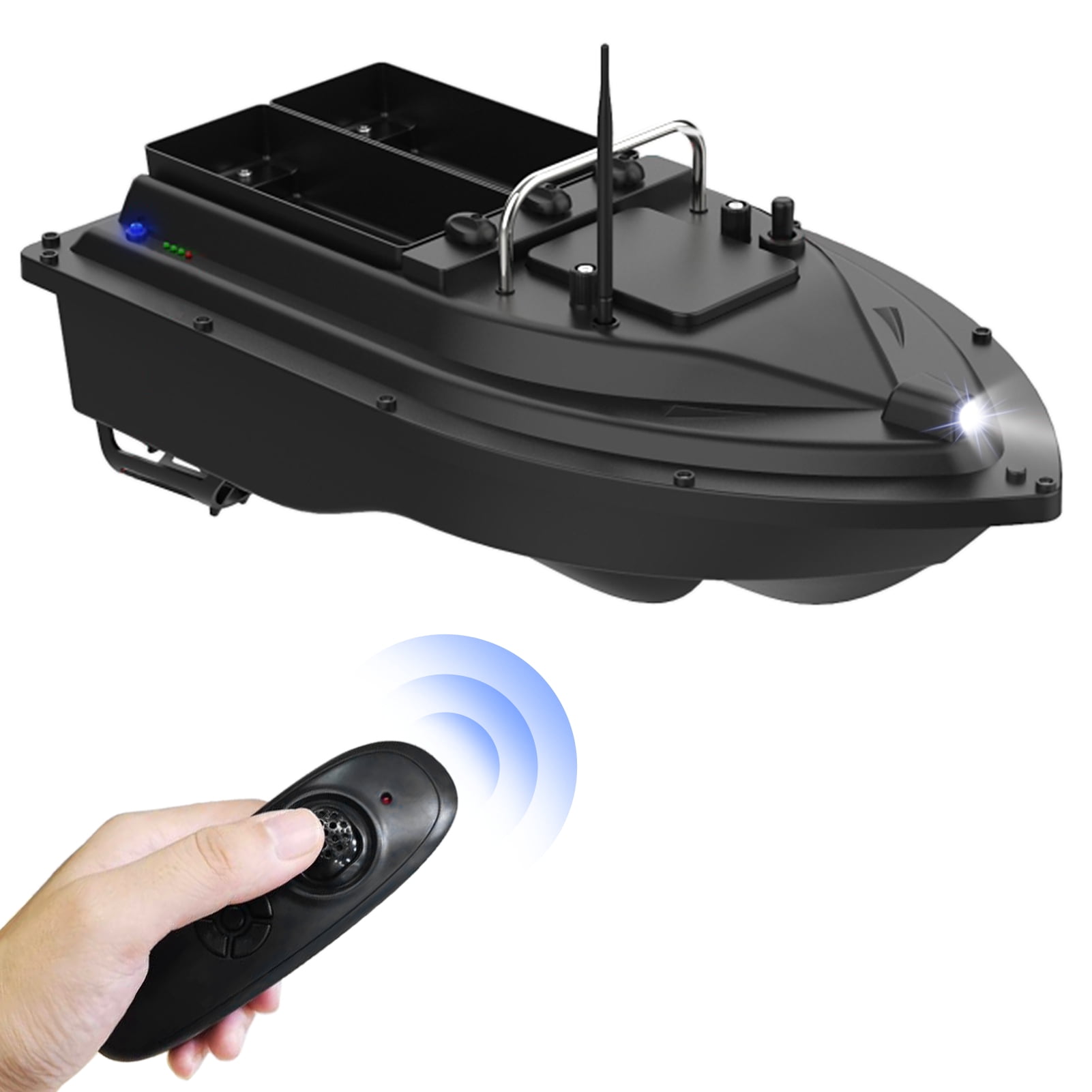 Bateau Appât Télécommandé Sans Fil – Portée 500m – Camouflage – Pêche Gros