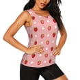 thumbnail image 2 of Wukai Strawberries Print &nbsp;Women's Workout Tank Top Mesh Yoga Shirts Athletic Running Tank Tops Athletic Gym Shirts - X-Large, 2 of 8