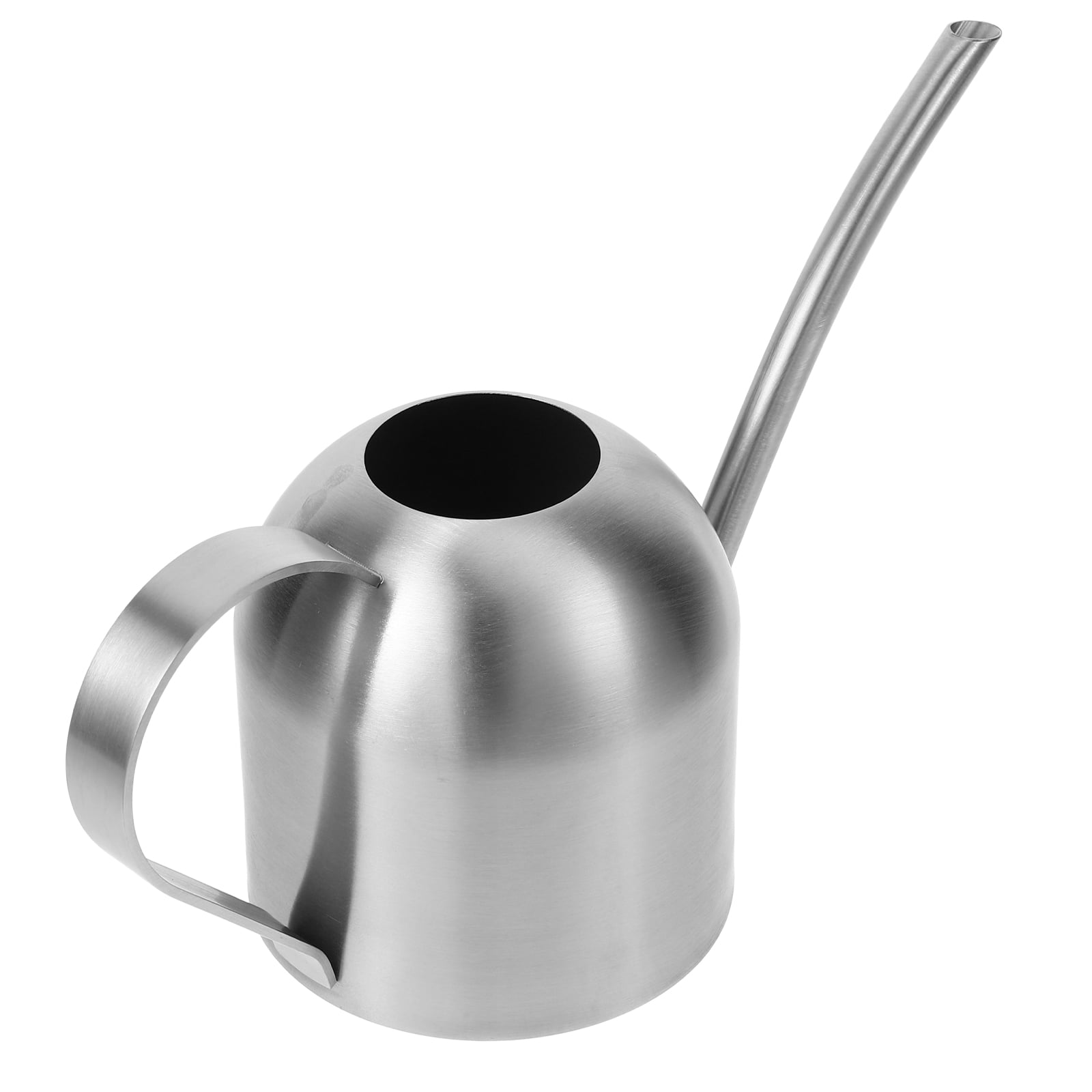 SKISUNO Gardening Watering Can Silver Stainless Steel 1Set For Indoor Plants Care