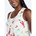 thumbnail image 4 of Joyspun Women's Tank Top and Shorts Pajama Set, 2-Piece, Sizes XS-3X, 4 of 5