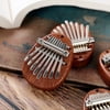 HQZY 8 Key Mini Wood Kalimba Exquisite Finger Thumb Piano Marimba Instrument Accessory Gift for Beginners