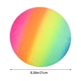 thumbnail image 2 of Rainbow Rubber Playground Ball for Children Needing Inflation for Outdoor Activities, 2 of 8