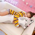 thumbnail image 5 of Cat plush pillow doll toy, soft cat plush long pillow toy, kitten body pillow gift for children and girlfriend (brown, 70cm)., 5 of 5