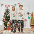 thumbnail image 4 of Christmas Pajamas for Family Long Sleeve Deer Print Tops  Pants Set for Famliy, 4 of 7