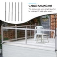 thumbnail image 4 of 3 Pairs Cable Railing Kit 1/8 Inch Deck Cable Railing 100mm Swage Lag Screw, 4 of 9