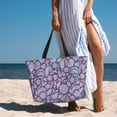 thumbnail image 5 of Large Beach Bags Water-resistant Sandproof - Paisley Print No.J91 Cute Beach Tote Bags for Women with Zipper, 5 of 6
