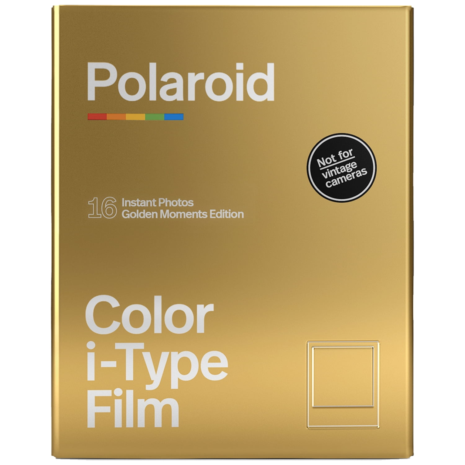 Polaroid Color Instant Film for i-Type + Black Album For Polaroid Film Double Pack 16 Sheets 