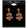 thumbnail image 2 of Mi Amore Dangle-Earrings Gold-Tone/Peach, 2 of 2