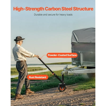 Adjustable Height Trailer Dolly 300 lbs Max Load - 16.5 & 22 Inch Settings, Compatible with 1-7/8 and 2 Inch Balls