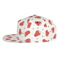 thumbnail image 4 of Uemuo Hand Drawn Strawberry Pattern Women's Baseball Cap,Straight Brim Hat,Golf Dad Hat,Travel Hat,Sun Protection Cap,Everyday Accessory, 4 of 9