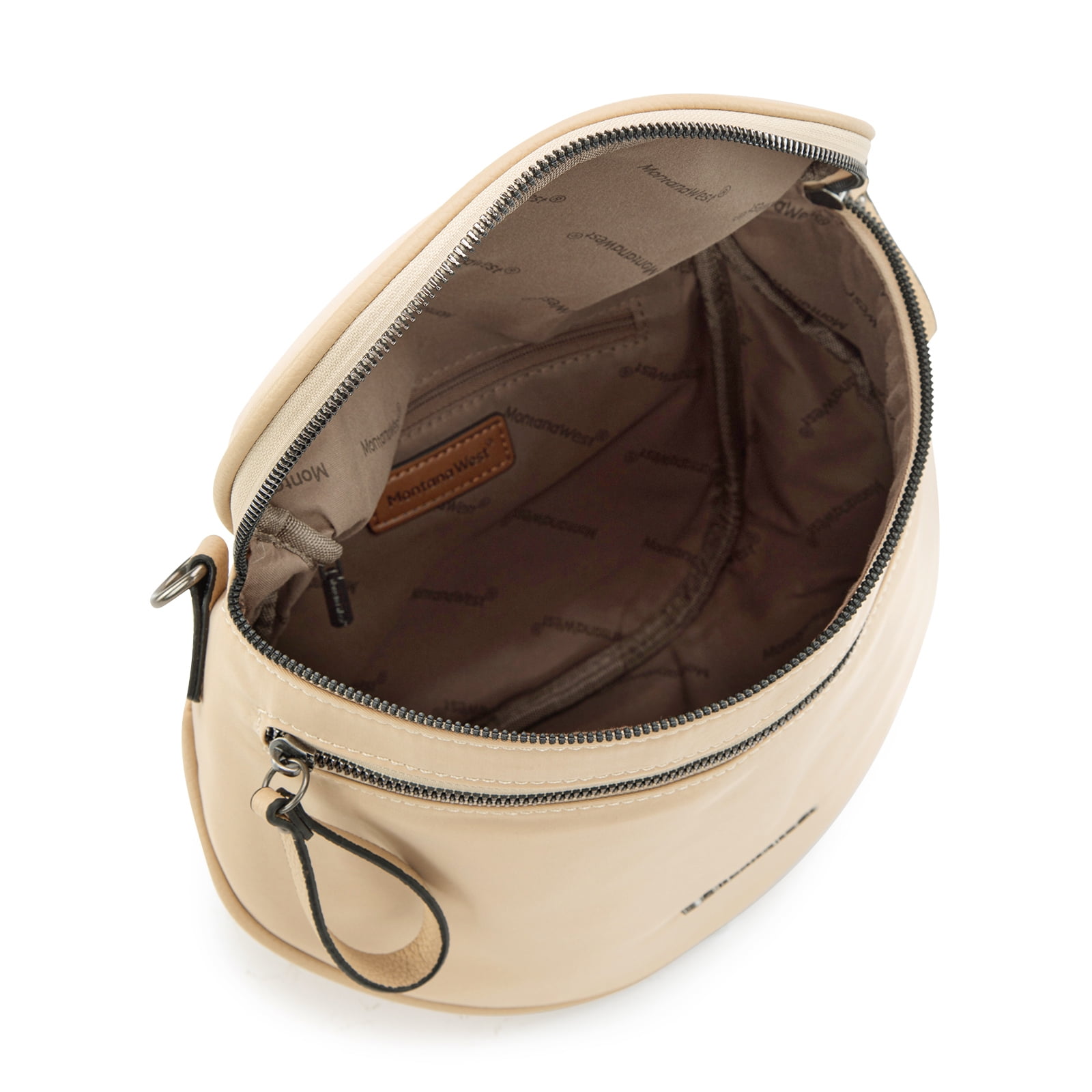 Montana West Large Crossbody Bags for Women Bum Bag Sling Purse with Adjustable Strap, Khaki