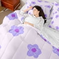 thumbnail image 4 of Castle Fairy Cartoon Flower Bedding Comforter Set,Kawaii Cute Blossom Queen Bedding Sets, 4 of 8