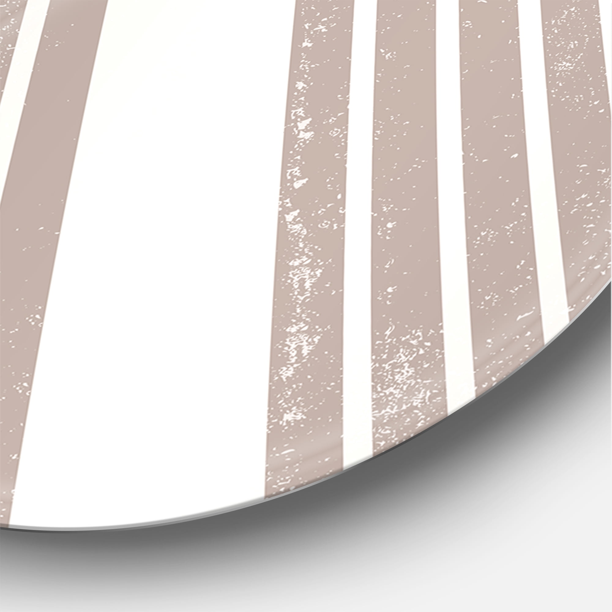 Designart 'Abstract Rainbow Moon and Sun In Earth Tones I' Modern Circle Metal Wall Art 11x11 - Disc of 11