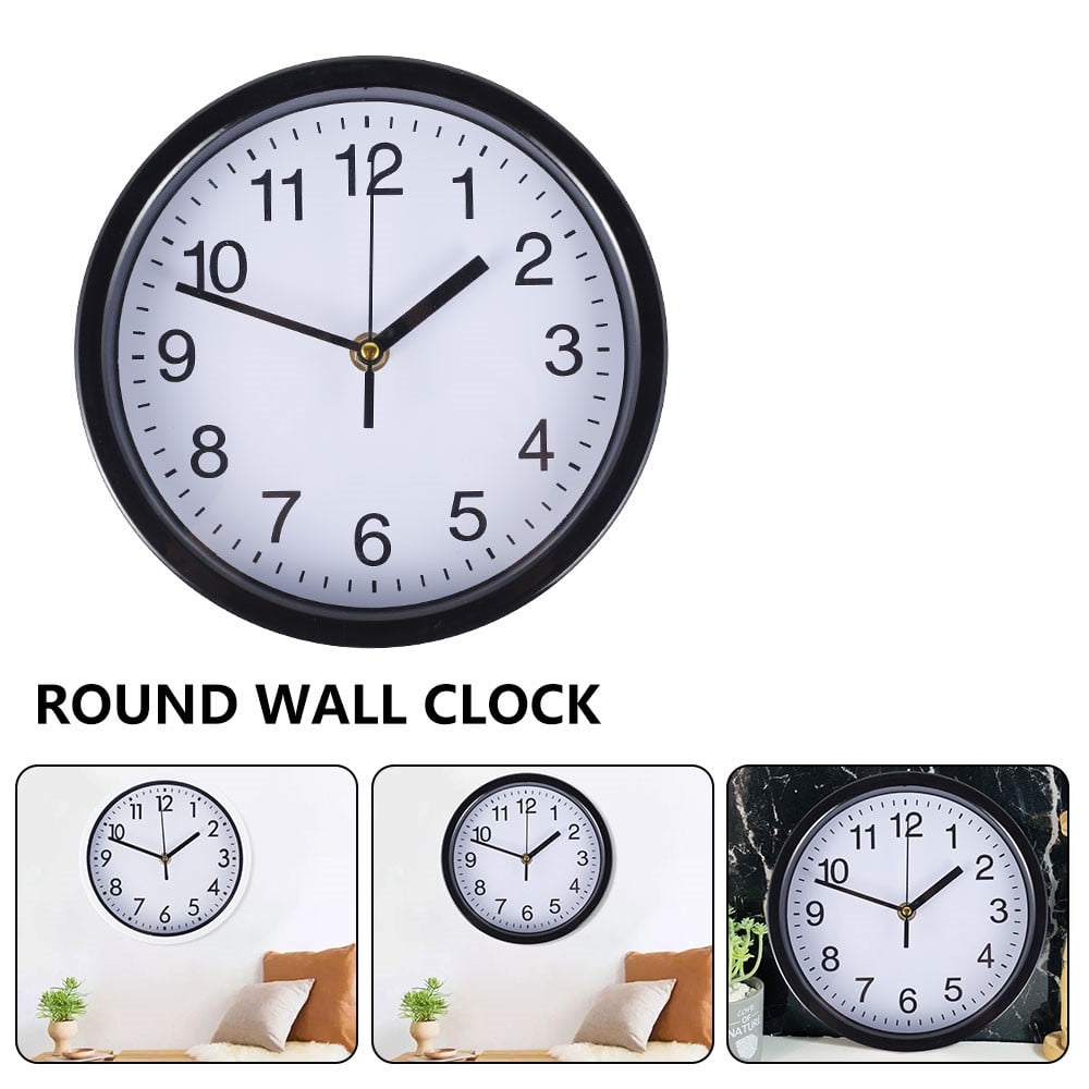 Cute Cartoon Dinosaur Animal Battery Operated Round Wooden Wall Clock for Home Office School Fantasy Staring 12 Inch Silent Non-Ticking Wall Clock