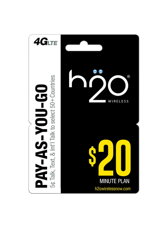 H2o Wireless Pay as You Go $20 e-PIN Top Up (Email Delivery)