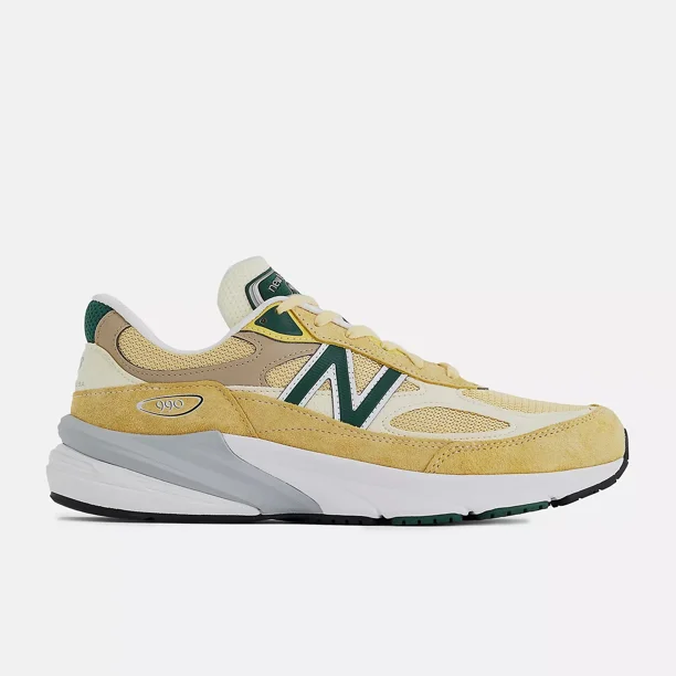 New Balance MADE in USA 990 v6 Shoes Sulphur with Green Trainers