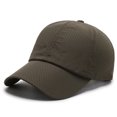 thumbnail image 4 of 1 Uds. Sombrero para el sol de verano al aire libre, gorra de béisbol informal transpirable con protección solar, gorra de béisbol para pesca, gris claro Rojo Verde, 4 of 5