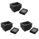 thumbnail image 1 of Macetas de BonsáI de 18 Piezas-Bandeja Húmeda Profunda Clásica con Incorporada para Plantas, Flores, Hierbas, Macetas Cuadradas de Plástico, 1 of 5