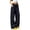 Black, variant on Khunlpohl Womens Casual Pants Elastic Waist Solid Color Joggers Pant Straight Legs Lightweight Loose Trousers with Pockets