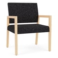 thumbnail image 1 of Pemberly Row Chaise Grand pour Invités pour Réception d'Attente, Cadre en Bois, Noir, 1 of 5