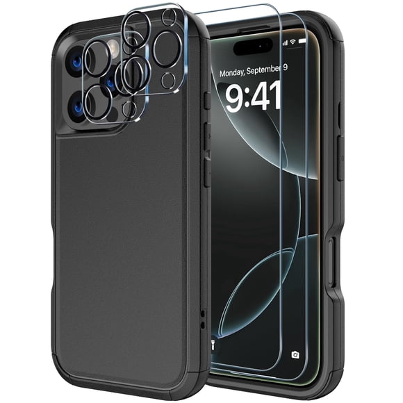 Funda de teléfono Diverbox para iPhone 16 Pro con protector de pantalla