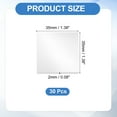 thumbnail image 2 of 30Pcs Double Sided Tape Heavy Duty, 1.38" x 0.98" Clear Sticky Adhesive Nano Tape Pre-Cut Rectangle Mounting Tape Removable Picture Hanging Wall Tape for Poster Picture, 2 of 7