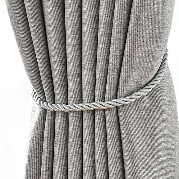 GETAJGHSD 4Pcs Grey Oxford Rope Curtain Tiebacks for Interior Designers Decorative 11.8x0.3in