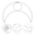 thumbnail image 2 of Repuesto de estructura para pantalla de lámpara con forma de luna, estructura de alambre para lámpara de escritorio, 2 of 8