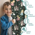 thumbnail image 3 of Blackout Kids Curtains,Dark Green Princess Castle Rainbow Pattern Childrens Insulated Curtains Set Of 2,Bedroom Essentials,Toddler Room Decor 42"x84", 3 of 5