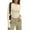 Beige #114, variant on Womens Long Sleeve Crewneck Tops Basic Slim Fitted Shirts Fashion 2026 Going Out Y2k Clothes Teen Girl Outfits Camel XS