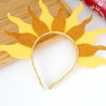 thumbnail image 3 of Hfppkn Shimmering Flashing Sun Flame Headband, Holiday Party Hair Accessory for Festive Events, Style 3 30x23cm, 3 of 7