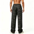 thumbnail image 3 of Men's Camo Sweatpants Athletic Workout Track Pants Black Size XL, 3 of 4