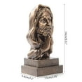 thumbnail image 2 of CIYISON Resin Jesus Christ for Head Bust Statue Antique Bronze Religious Sculpture Figur, 2 of 7