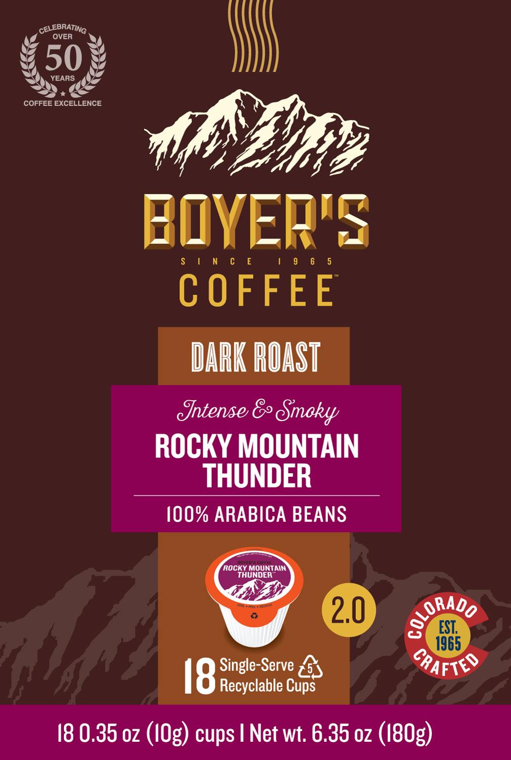 Rocky Mountain Thunder Single Serve Coffee Cups, 18 Ct