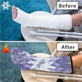 thumbnail image 7 of COEQINE Dragonfly 2 Piece Leg Cast Cover Floral Outdoor Leg Protection Cover Cast Sock Cover for Foot Leg Washable Leg Cast Protector Adjustable Bandage Protector for Adult Teens Medium, 7 of 7