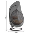 thumbnail image 3 of Housse de Mobilier de Balançoire Imperméable pour Jardin Hamac Suspendu Œuf Extérieur!, 3 of 10