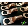 (15) 4 gauge Ring 3/8"Hole Terminal BATTERY Lug Bare Copper Un-insulated AWG