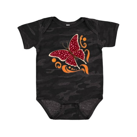 

Inktastic Pomegranate Butterfly Gift Baby Boy or Baby Girl Bodysuit