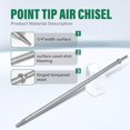 thumbnail image 3 of MonkeyKingBar-Pneumatic Chisel 1/4"x18" Point Tip Air Chisel- Round Taper Punch 0.401 Inch Shank Air Tool Suitable for Air Hammer$$Tools & Hardware Other, 3 of 5