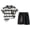 a56-Black, variant on Boys Pajamas Summer Jammies Short Sleeves Matching 2 Piece Set Trendy PJS for Little & Big Kids Clothes Size 7-8 Years