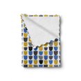 thumbnail image 2 of Abstract Soft Flannel Fleece Throw Blanket, Surreal Pattern with Different Ornamental Shapes Hand Drawn Like, Cozy Plush for Indoor and Outdoor Use, 70" x 90", Yellow Blue Charcoal Grey, by Ambesonne, 2 of 6