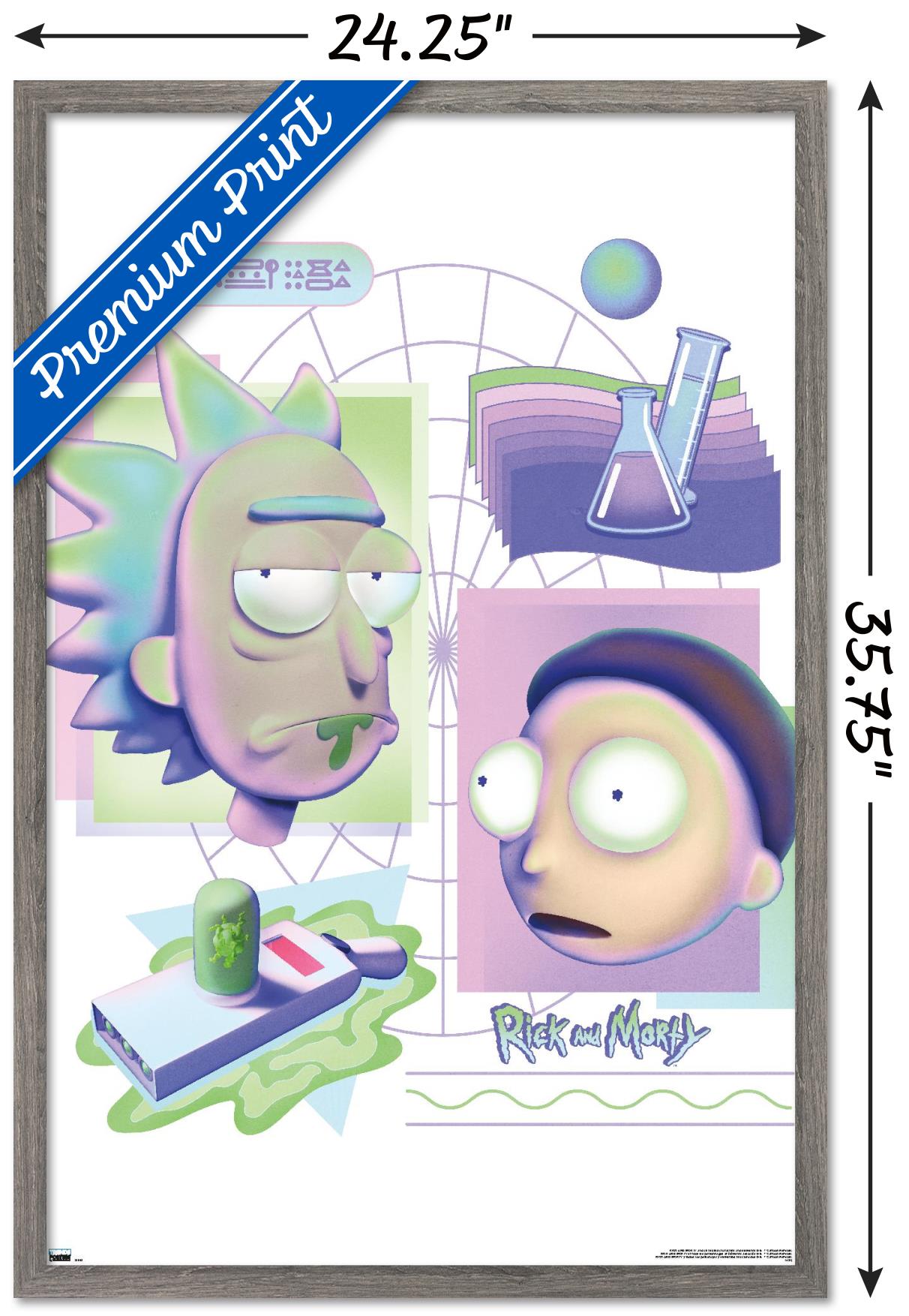 Rick and Morty - Chemistry Wall Poster, 22.375" x 34" Framed